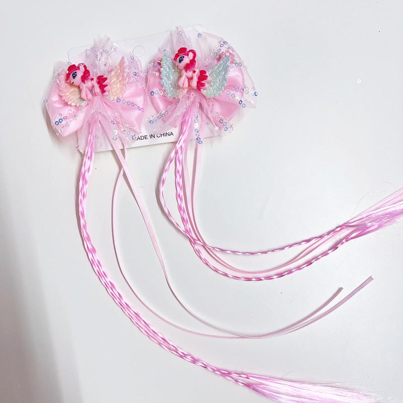 Frozen Elsa Hair Clips - No Damage Hair Bows for Girls