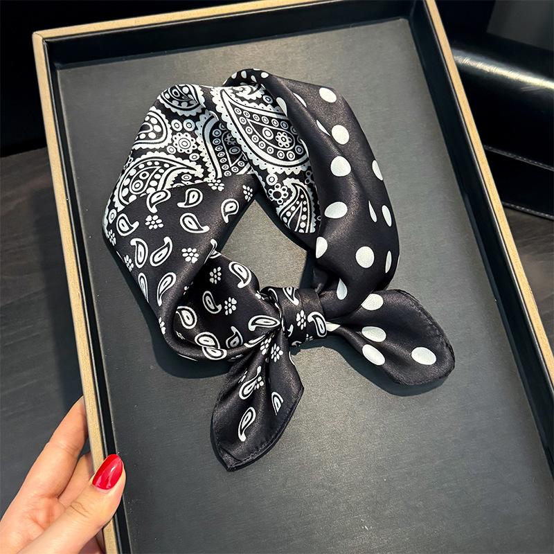 100% Natural Silk Scarf Women Luxury High Quality Headband Square Foulard Female Neckerchief Shawl Wraps Hijab Bandana Scarves