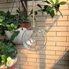 Hanging Bird Feeder Birdhouse Transparent Spherical Shape Bird Nest Garden Decor