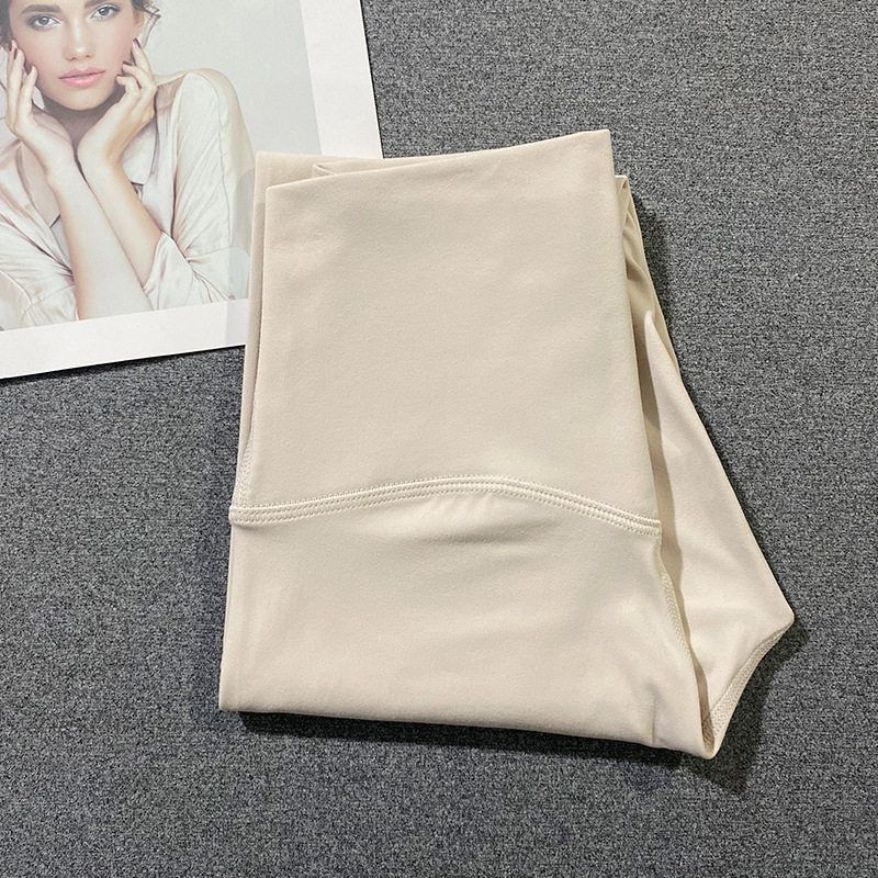 Fashion High Waist Hip Lift Nude Feel Yoga Cropped Pants Thin Stretch Large Skinny Running Sports Peach Hip Yoga Pants