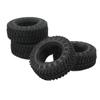 4PCS 1.25in RC Crawler Mud Tires Rubber RC Car Wheel Tires Set for FMS FCX24 for Axial SCX24 124