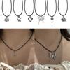 Statement Necklace Adjustable Rope Necklace Fashion Neck Jewelry for Party Daily