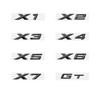 Car Emblem Sticker 3D ABS Glossy Black SDrive18i 20i 23i 25i 28i 30i 35i 40i 45i 50i 55i For BMW X1 X2 X3 X4 X5 X6 X7 GT