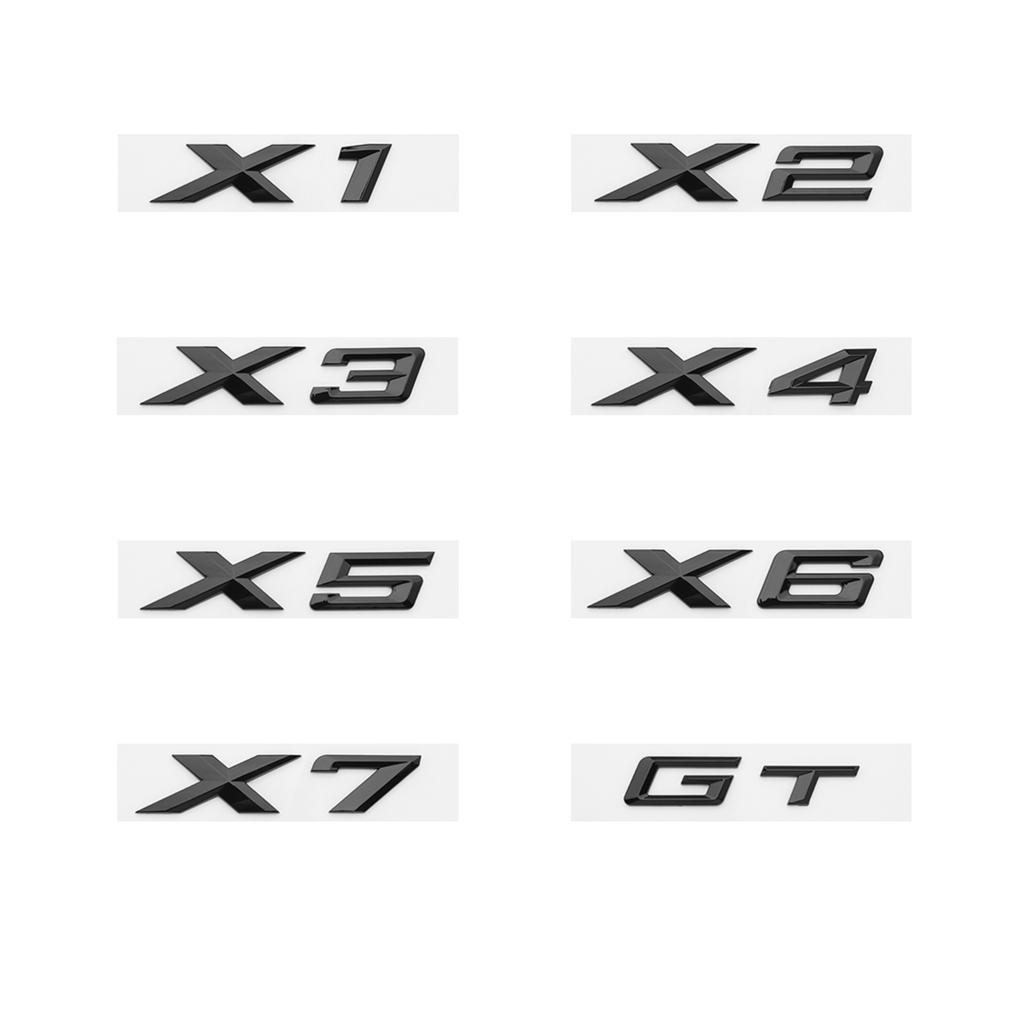 Car Emblem Sticker 3D ABS Glossy Black SDrive18i 20i 23i 25i 28i 30i 35i 40i 45i 50i 55i For BMW X1 X2 X3 X4 X5 X6 X7 GT