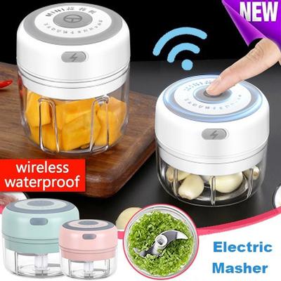 Elektrický mini sekač na cesnak Krájač na cesnak Lis na cesnak Mlynček na papriku Chili Zelenina Orechy Mlynček na mäso Kuchynský robot Mlynček na mixér Mixér