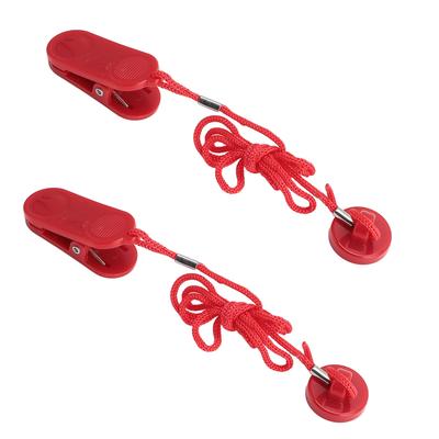 2 ST Löpband Säkerhetsnyckel Magnetisk ABS Bärbar Löpband Säkerhetslås Nödstopp Tillbehör för Fitness 22mm