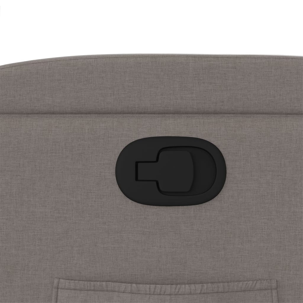 Recliner Chair Taupe Fabric