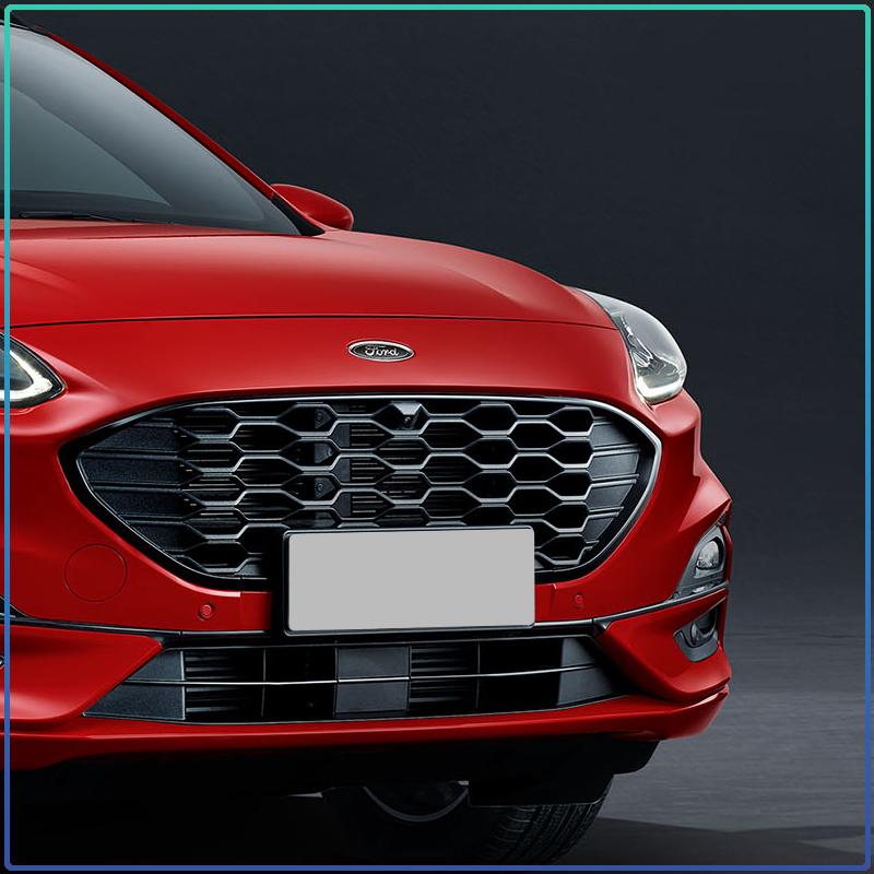Bil Bakre Bagageutrymme Logotyp Emblem Klistermärke 11,5x4,5cm Ersättning för Ford Ranger Escape Mondeo Fusion Fiesta Kuga Edge Focus Mustang Biltillbehör