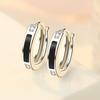 Boucles d'Oreilles Simples pour Femme Aiguille en Argent Rangée Unique Zircon Petites Boucles d'Oreilles Pour Femmes Promesse d'Amour Mariage Pendientes