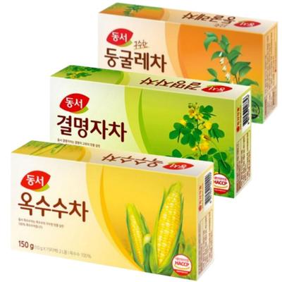 Dongseo Korean Traditional Tea 3-Set (Solomon’s Seal Tea, Cassia Seed Tea, Corn Silk Tea)