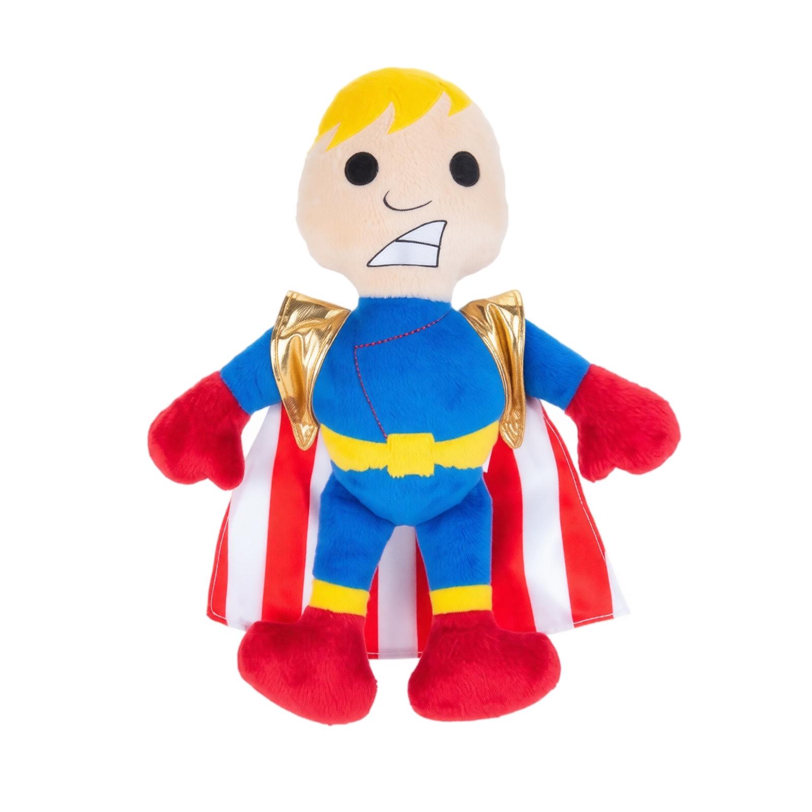 Plush Superhero Doll Soft Stuffed Toy with Cape and Detailed Costume for Collectors and Fans Suitable for Display and Play one size