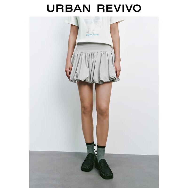 Женская мини-юбка А-силуэта с сборками UR L(XL-XXL)