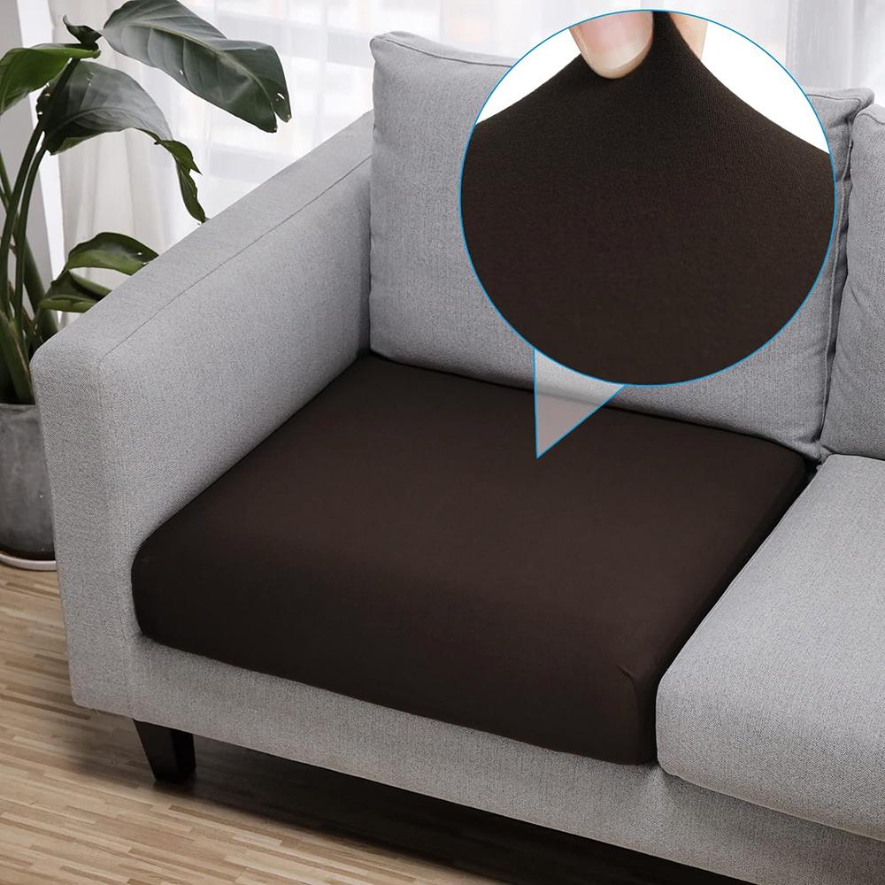 Soft Elastic Sofa Seat Cushion Covers Pure Couch Slipcovers Furniture Protector for Home Living Room Banquet Thin Sofa Covers