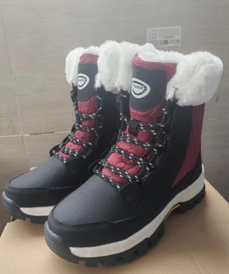 New Winter Style Plush Warm High-Top Women's Shoes For Students Fashion Trend Mid-Tube Snow Boots Outdoor Cotton Shoes For Women