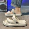 Fashion Outdoor Men's Shoe Beach Platform Slides Low Price Clappers 2025 High Quality Fashion Trend Original Pvc Fun Y2k Male Slipper