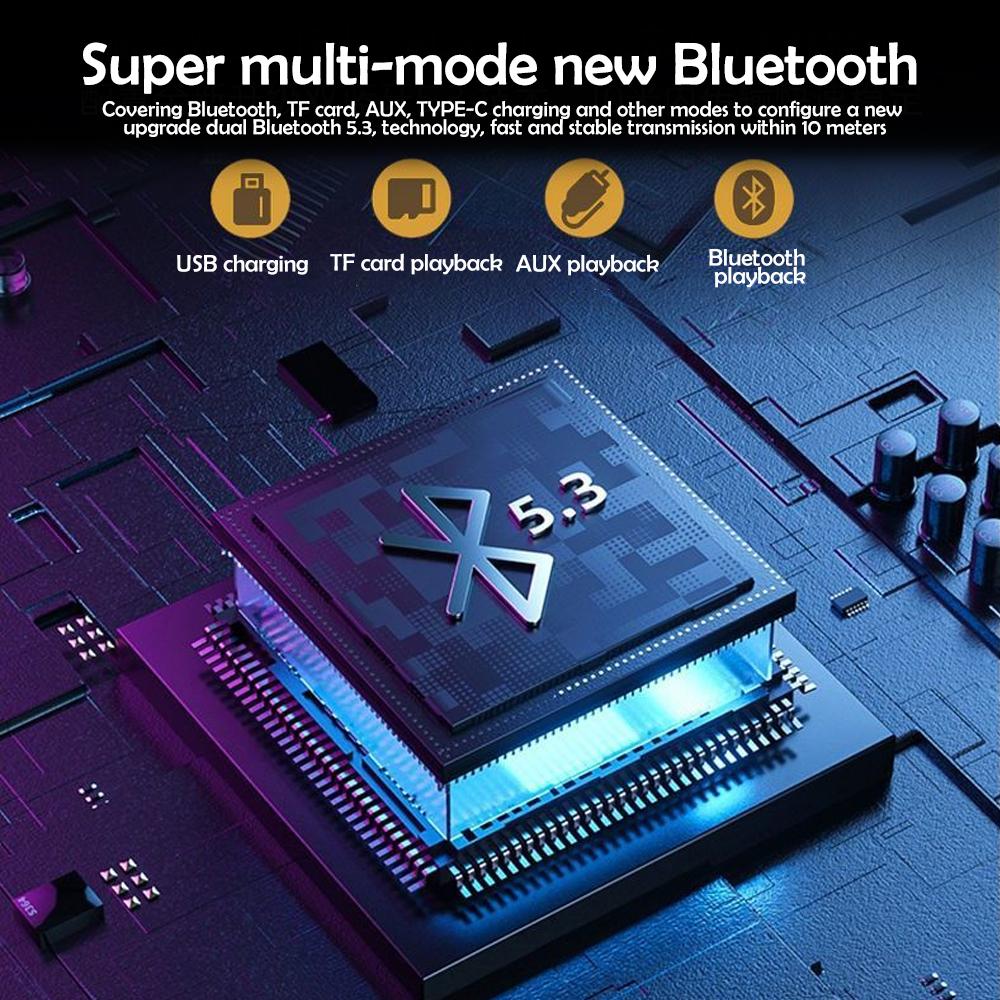 K52 Smart Karaoke Speaker Night Light for Kids Portable Bluetooth Speaker with 2 Wireless Microphones For Christmas Gifts