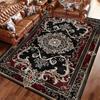 Vintage Persian Carpet Large Area Rug Non Slip Washable for Living Room Bedroom Decoration Floor Mat