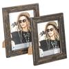 Cadre portrait - Lou - Bois massif - Noir - Vintage - 1 photo - 15x20 cm
