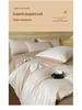 G5Z Light Luxury 200-Count Long-Staple Cotton Jacquard Bedding Set: Includes Duvet Cover, Bed Sheet, and Fitted Sheet.