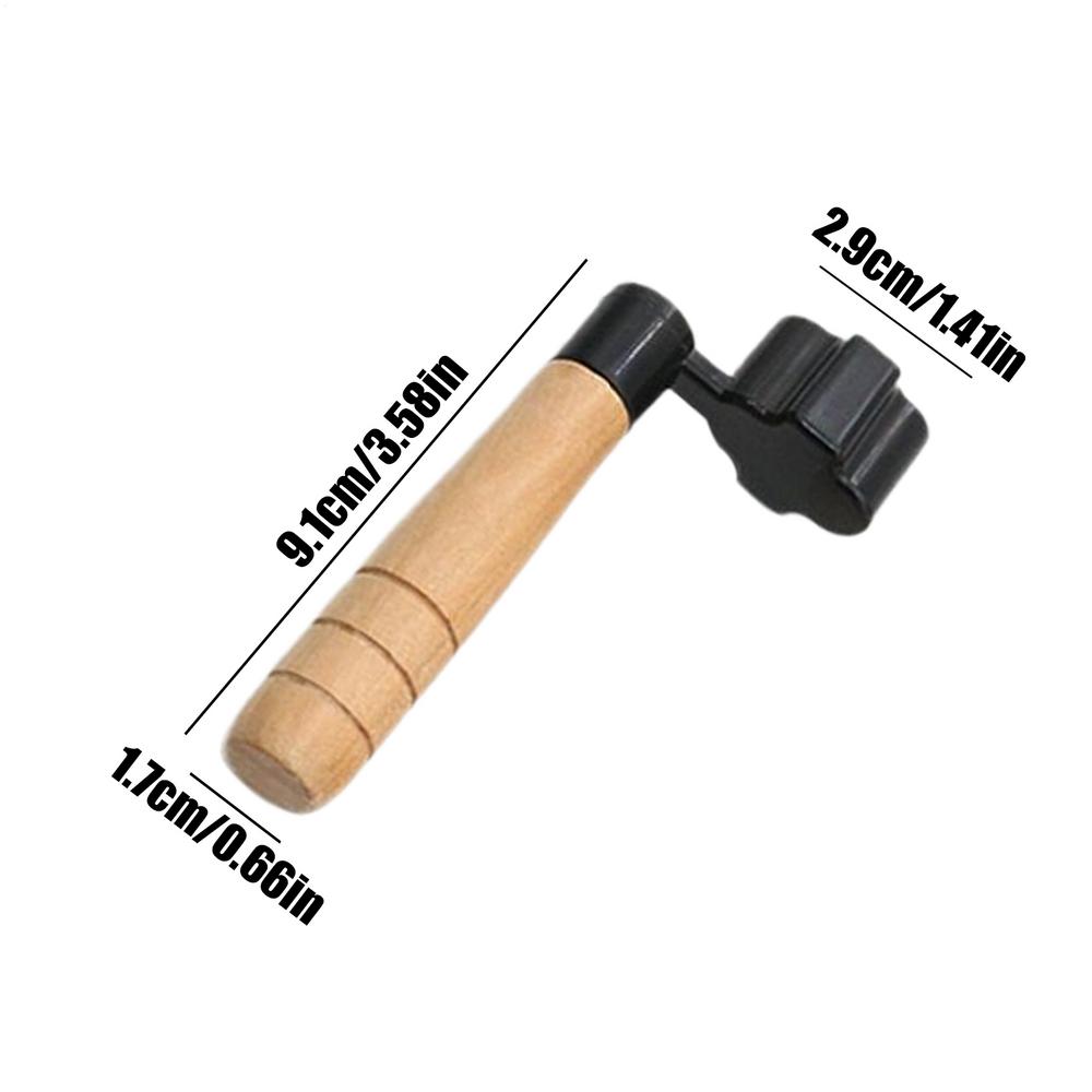 

String Winder For Electric Guitar Guitar Peg Winder Ergonomic Precision Tuning Puller Changing Instrument Accessories For Live чорний