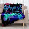 Game Controller Theme Printed Blanket - Perfect for Couch, Bed, Travel & Outdoor Use | Machine Washable, Cozy & Durable.