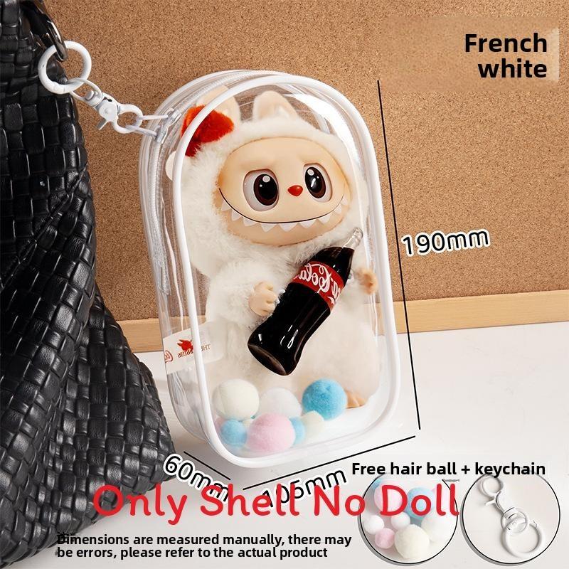 

Коробка для хранения Защитный чехол для ПВХ куклы с пылезащитной крышкой и крючком для подвешивания French White