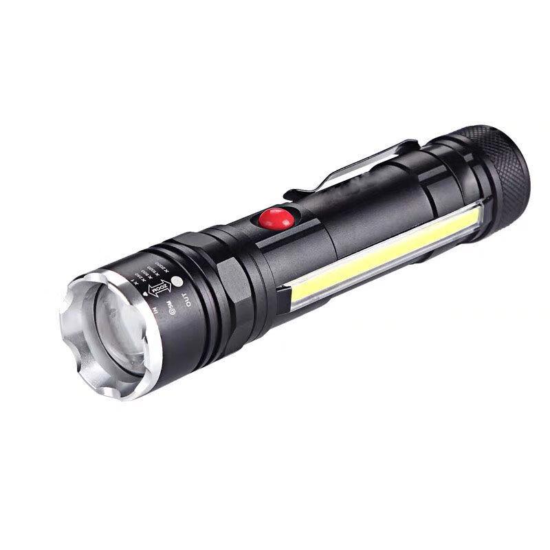 Rechargeable Outdoor Flashlight with Magnetic Clip