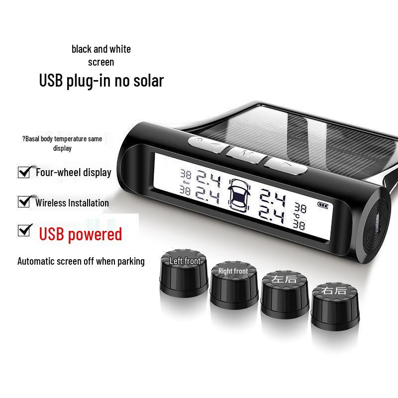 

Беспроводной монитор давления в шинах на солнечных батареях для автомобилей