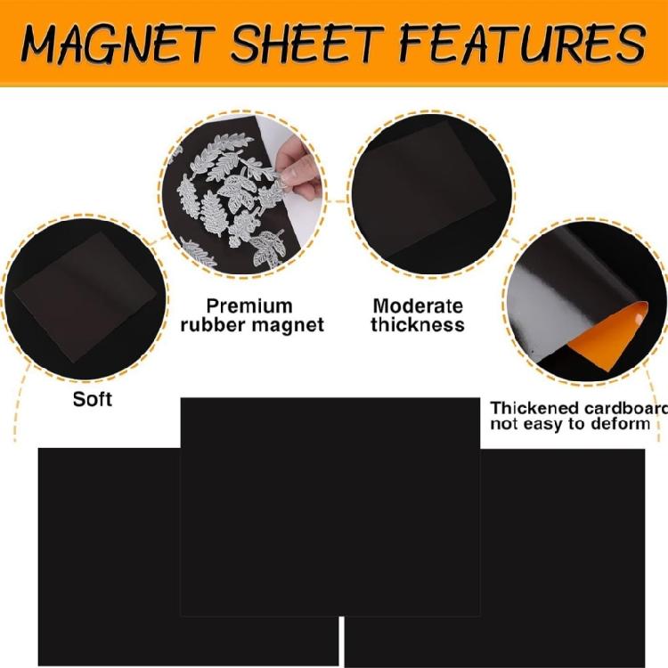 20 Pcs Magnetic Plate Cutting Dies Storage Bag Magnetic Sheets Stamp & Die Storage Pocket Die Storage Bag