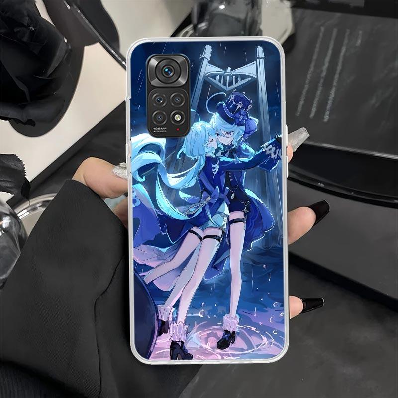 Genshin Impact Furina Phone Case for Xiaomi Redmi Note 13 12S 12 11S 14 11E Pro Plus 11 10 10S 9 9S 8 8T 5G Soft Silicone Cover