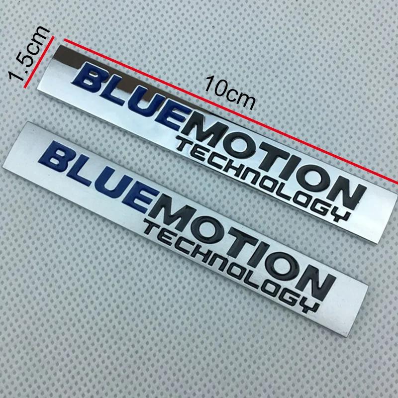 AABIO1 Metal BLUEMOTION Car Fender Side Badge Rear Trunk Emblem Sticker for Volkswagen VW Tiguan Polo Bora Golf Passat Jetta Touareg