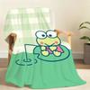 Kawaii K-Keroppi-I Chibi Blanket Soft Throw Blanket for Home Bedroom Bed Sofa Picnic Travel Office Rest Cover Blanket Gift