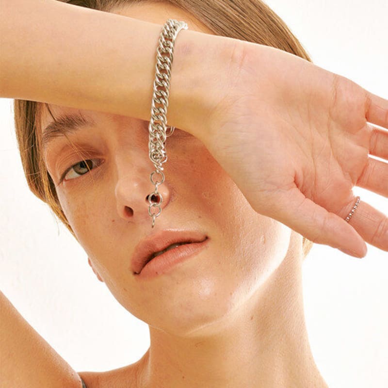 Qudokorea Kudo Lunano Chain Bracelet Silver