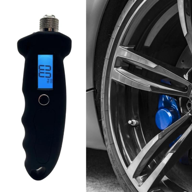 Digital Tire Pressure Gauge 250PSI Tire Pressure CheckerMonitor Universal for Car Truck Bike Tire with Backlit Portable