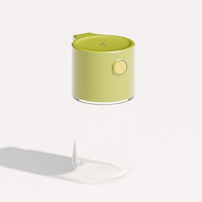 Quantitative control salt tank Kitchen seasoning bottle Transparent glass Sealed salt tank Household precise measurement seasoning box