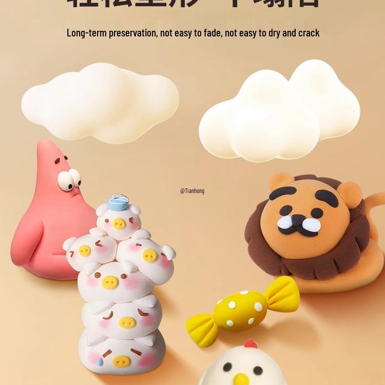 Odorless Food-Grade Clay Modeling Dough for Kids - 24 and 36 Color Sets