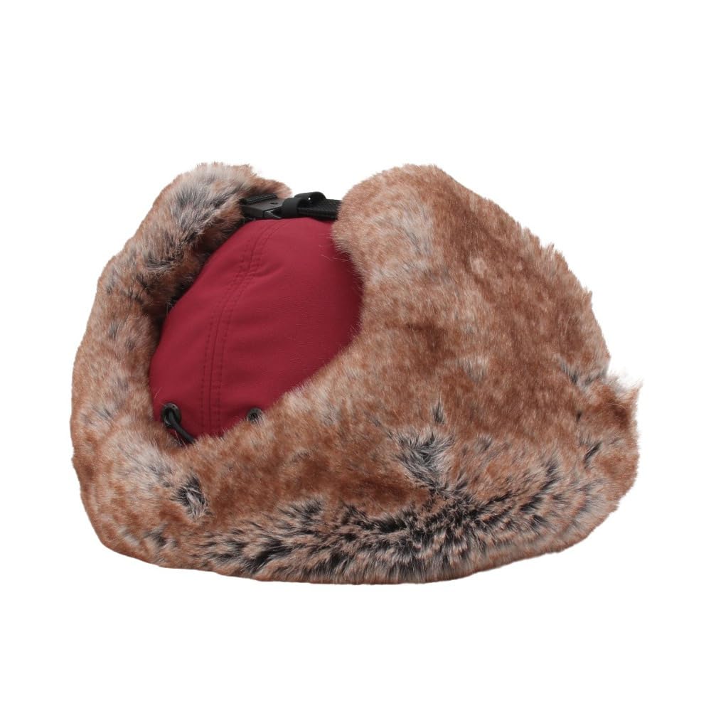 The North Face Kšiltovka Badland, Zateplená, Vodotěsná, Prodyšná, Ochrana proti UV záření, Klapky na uši, Unisex (Červená řepa / Velikost L)