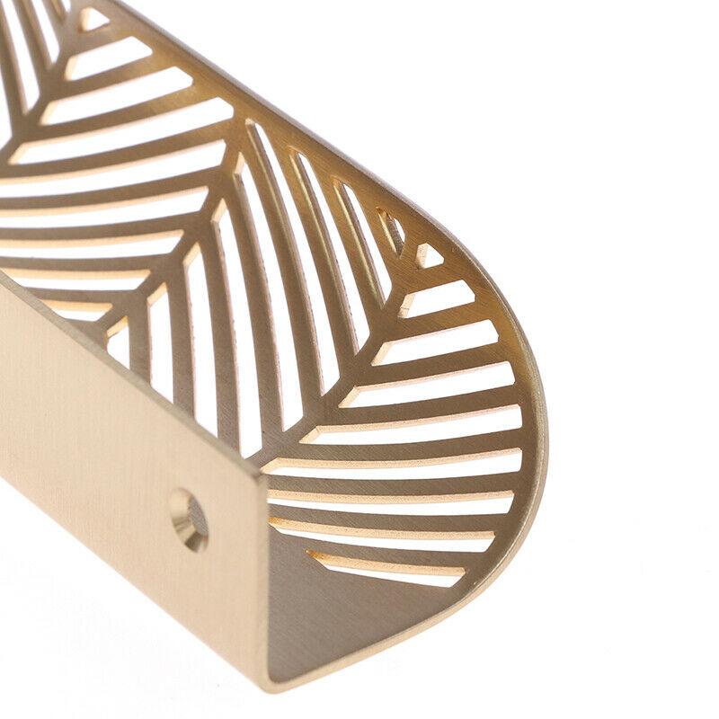 Leaf Shape Furniture Cupboard Cabinet Wardrobe Drawer Pull Knob Brass Handle