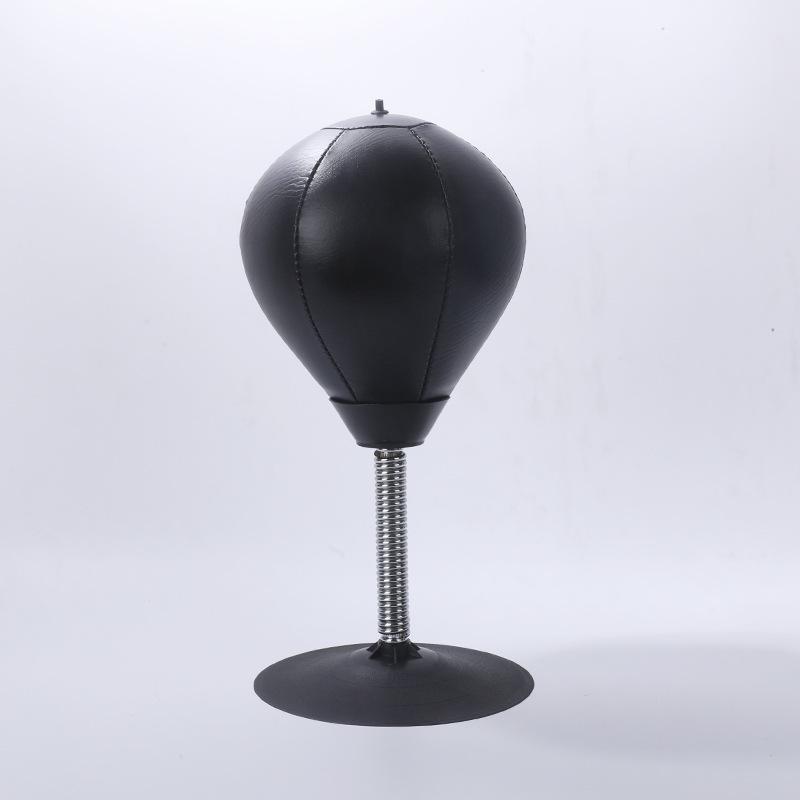 Large Suction Cup Desktop Speed Ball with Inflatable Punching Ball and Boxing Gloves for Stress Relief