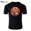 Personality Crazy Greek Orthodox Jesus Christ Mural Tee Shirt Man Women O Neck Tee Shirt For Mens Male Short Sleeve Tee Top