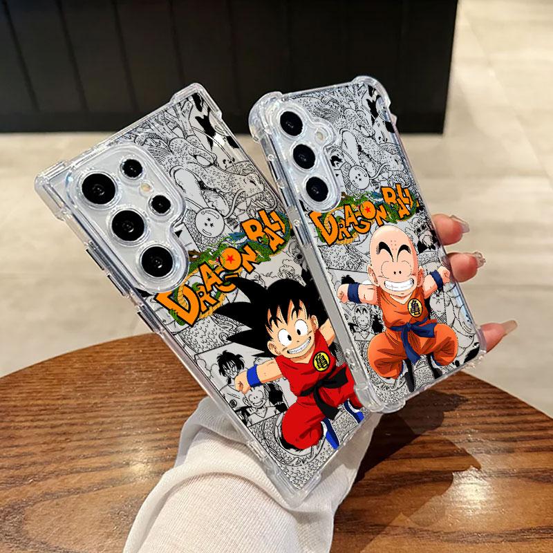 Anime Dragons Balls Goku Krillin Cute Phone Case For Samsung Galaxy S25 FE S26 S24 S23 S22 S21 S20 Ultra S26 Plus S25FE 5G Cover