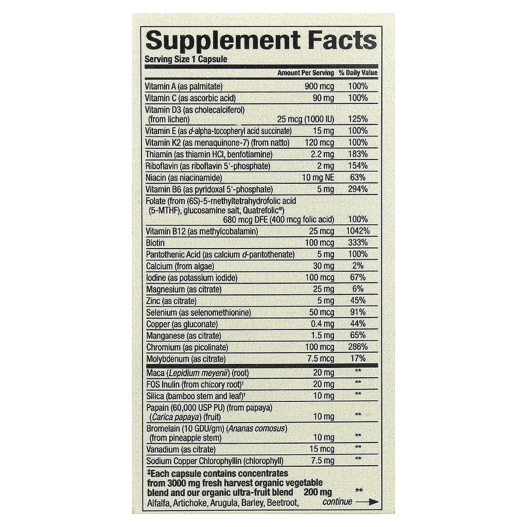 Natural Factors, Whole Earth & Sea®, Men's Multi, 60 Veggie Capsules