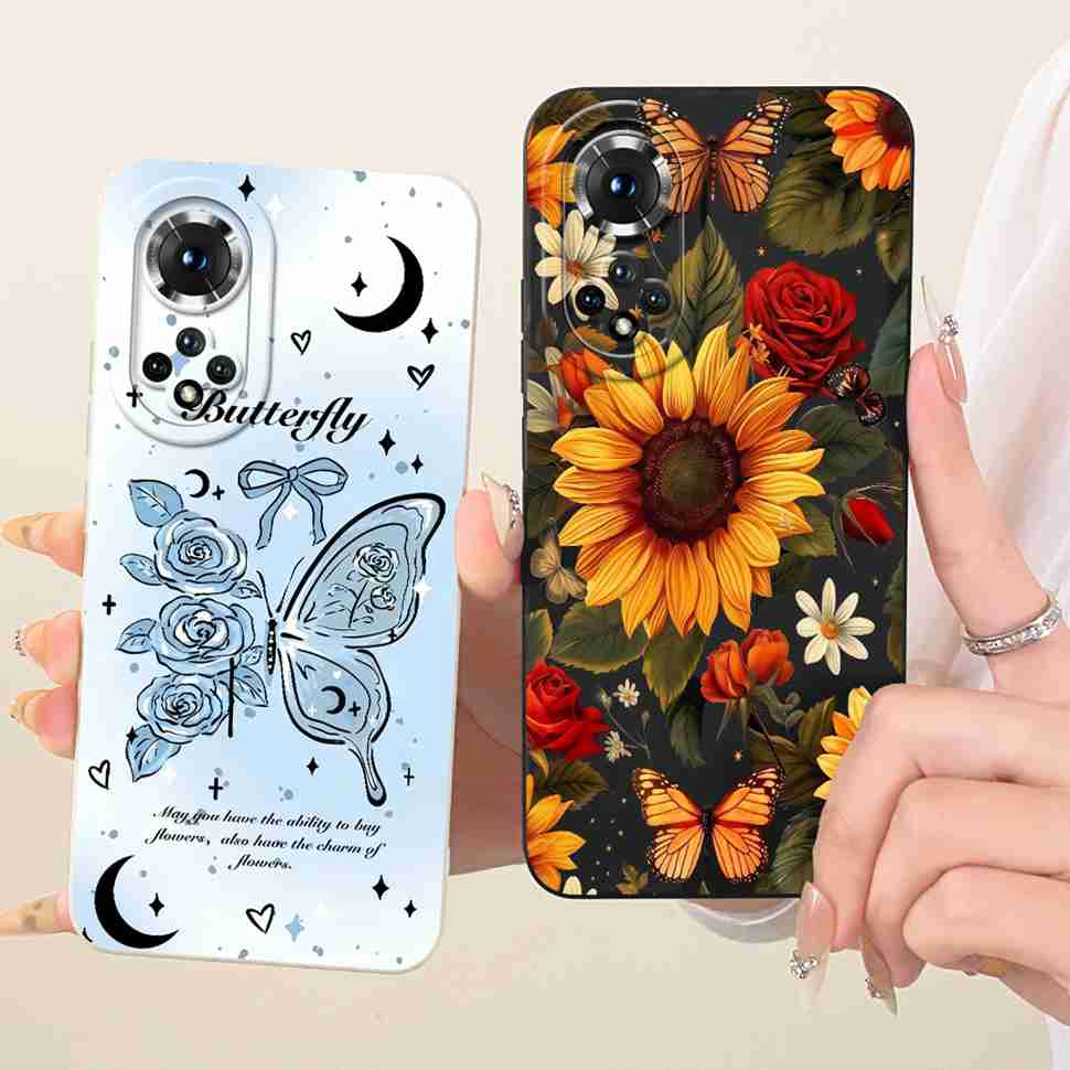For Honor 50 5G Case NTH-AN00 NTH-NX9 New Fashion Painted Cover Soft Phone Cases For Huawei Honor 50 Honor50 5G Bumper