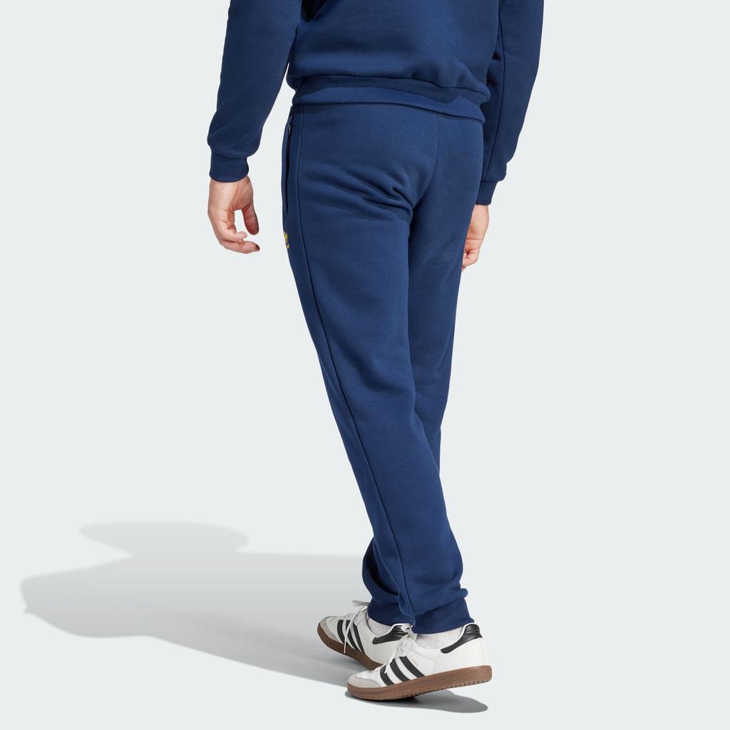 Adidas Originals Arsenal Essentials Trefoil Joggers Men Bottoms Collegiate-Navy Tribe-Yellow IK8710