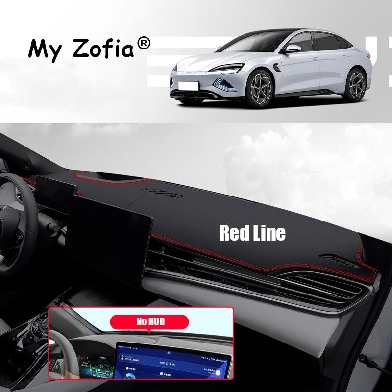 For BYD Seal EV 2023 2024 2025 Car Leather Dashboard Pad Trim Cover Instrument Sun Protection Mat Anti-UV Carpet Accessories