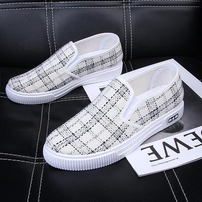 Fashionable Sports Shoes Korean Version Versatile Flat Shoes New Spring and Autumn Thin Breathable Plaid Women's Casual Shoes