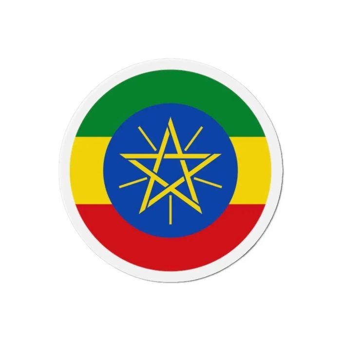 Aimant Rond - Éthiopie - 10 Cm - 50 Pièces - Multicolore - Mixte