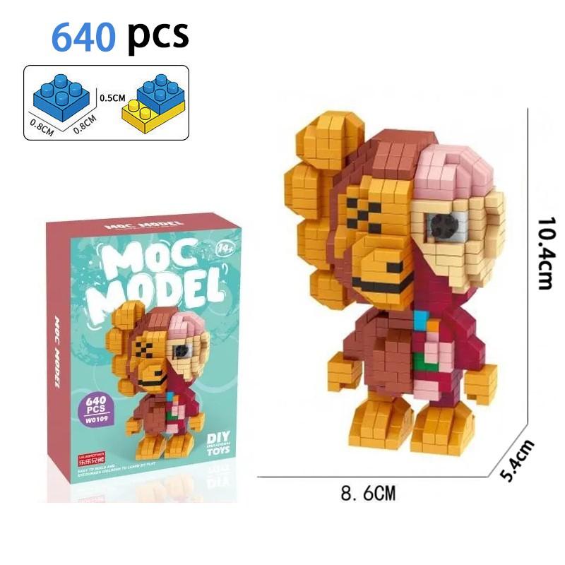 [Spot] micro diamond building blocks small particles assembled adult three-dimensional high difficulty cartoon model birthday gift toy set