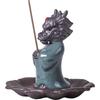 Mini Ceramic Dragon Incense Holder Burner for Tea Ceremony Meditation Zen Desk Decor Line Stick Fragrance Plug Stand Gift