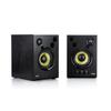 HERCULES DJMONITOR 42 - Enceintes de monitoring actives - 2 x 20W RMS - Woofer de 4'' - Caisson en bois MDF 9mm - Noir